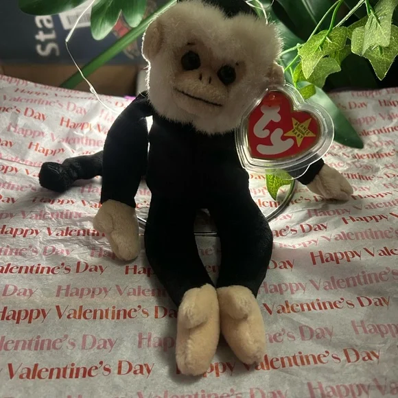 RARE 1999/1998 TY Beanie Baby Mooch Monkey Multiple Tag Errors - Picture 2 of 4